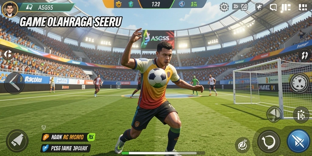 Tampilan menarik dari gameplay seru di ASG55.