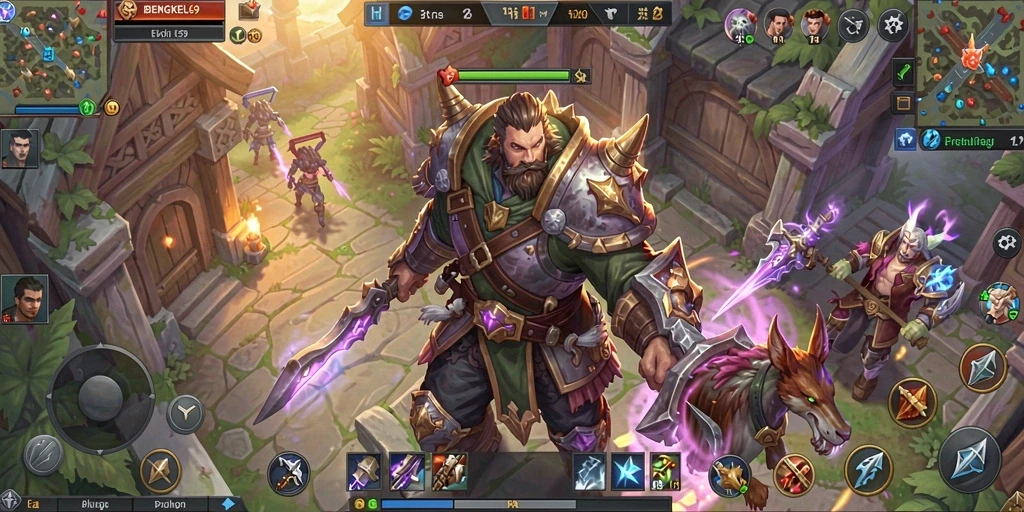 Screenshot gameplay BENGKEL69 yang menunjukkan pertarungan seru dan grafis menakjubkan.