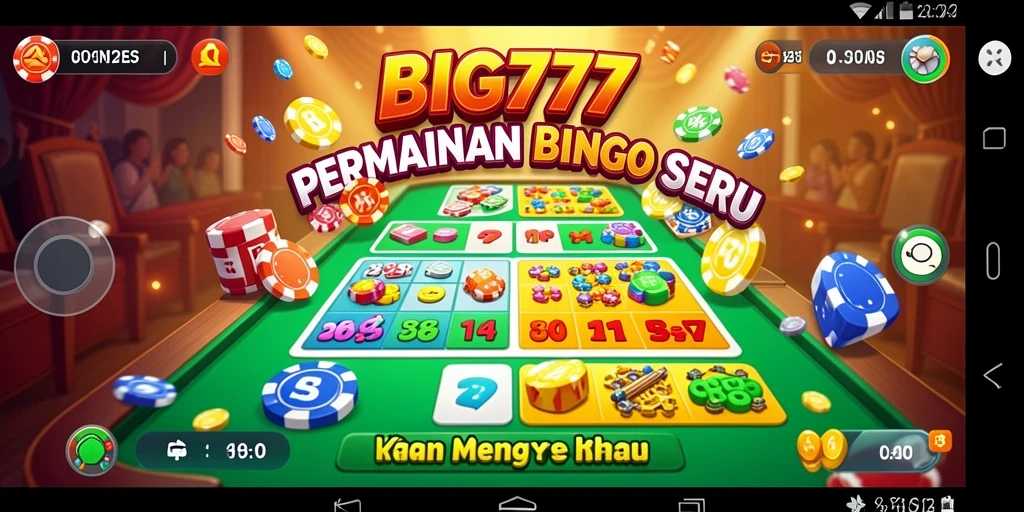 Tampilan menarik dari gameplay Bingo dalam BIG777.