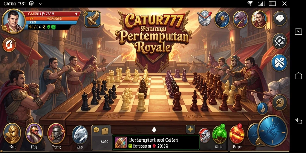 Tampilan gameplay Battle Royale di CATUR777 yang mendebarkan.
