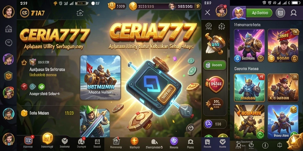 Tampilan utama CERIA777 dengan antarmuka yang intuitif dan modern.
