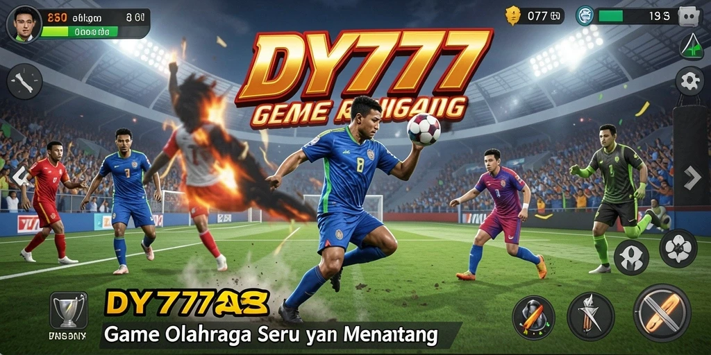 Tampilan gameplay menarik dalam olahraga dengan aksi yang seru.