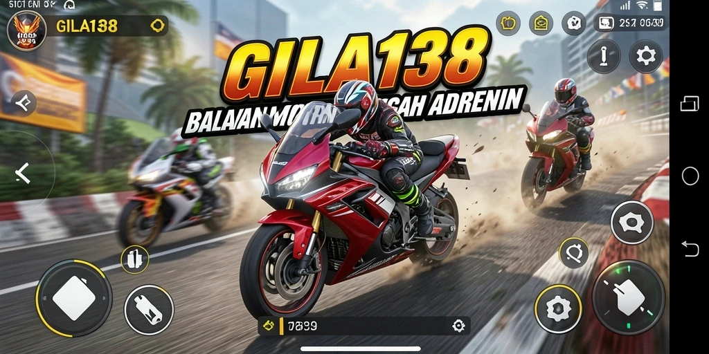 Gameplay seru balapan motor di GILA138 dengan grafis menawan.
