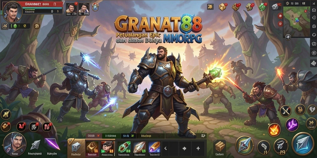 Tampilan gameplay yang mengesankan di dunia MMORPG.