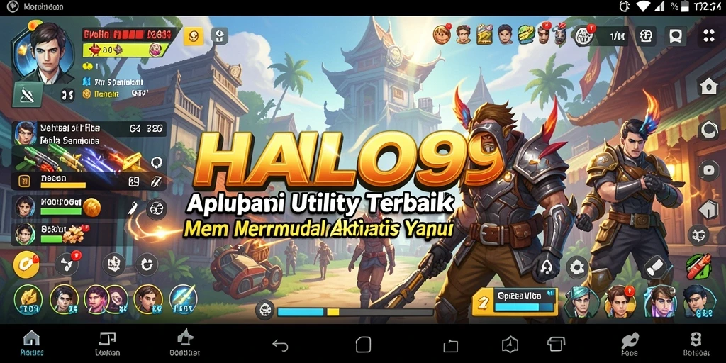 Tampilan interface intuitif HALO99 yang memudahkan pengguna.