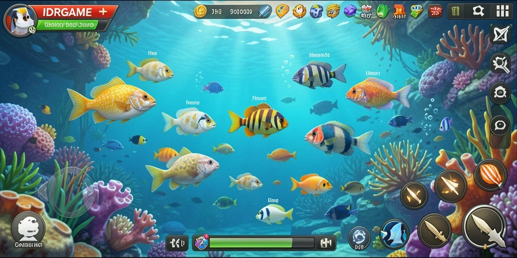 Gameplay seru Tembak Ikan yang penuh warna dan tantangan.