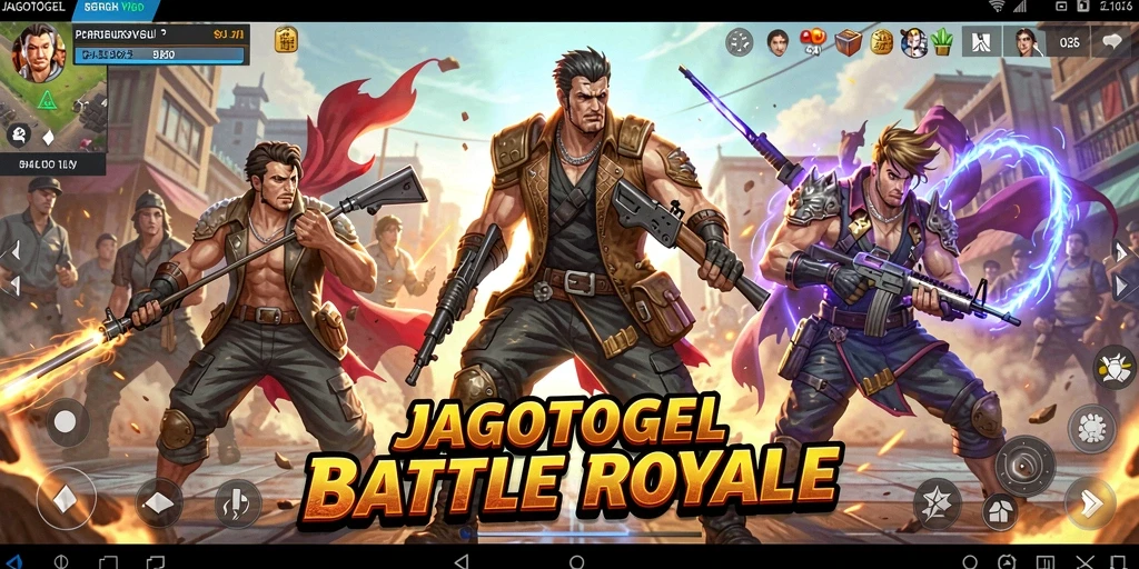Gameplay intens di JAGOTOGEL dalam pertempuran Battle Royale.