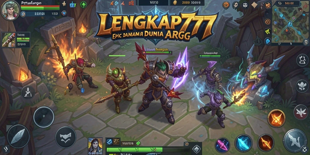 Tampilan gameplay seru dan aksi mendebarkan di LENGKAP777.