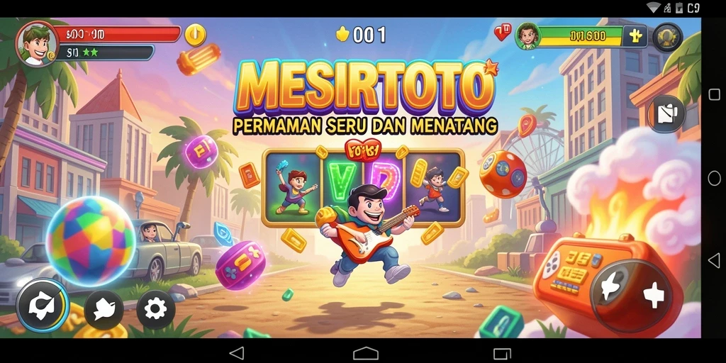 Tampilan menarik dari gameplay seru di MESIRTOTO.