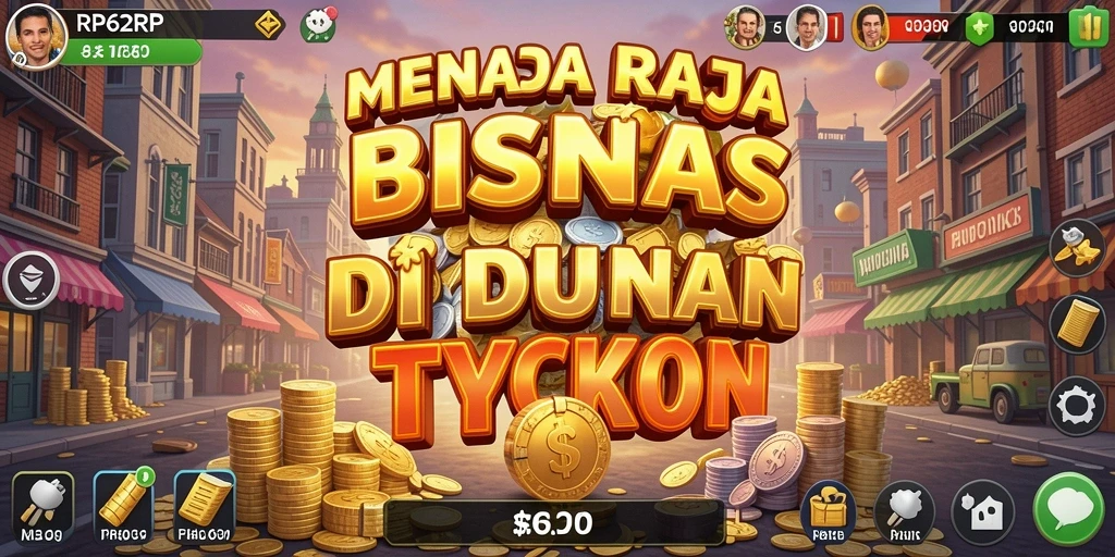 Tampilan gameplay RP62RP menunjukkan keseruan mengelola bisnis Tycoon.