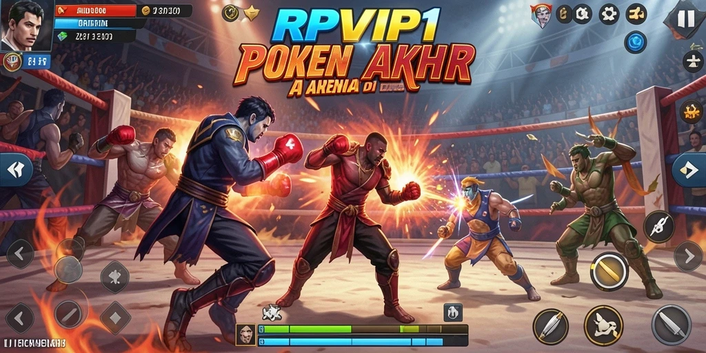 Gameplay RPVIP1 yang intens dan penuh aksi saat pertarungan.